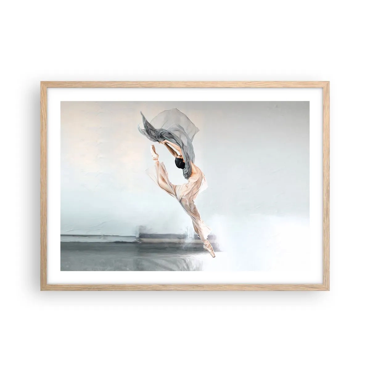Plakát v rámu světlý dub - V tanečním vytržení - 70x50 cm