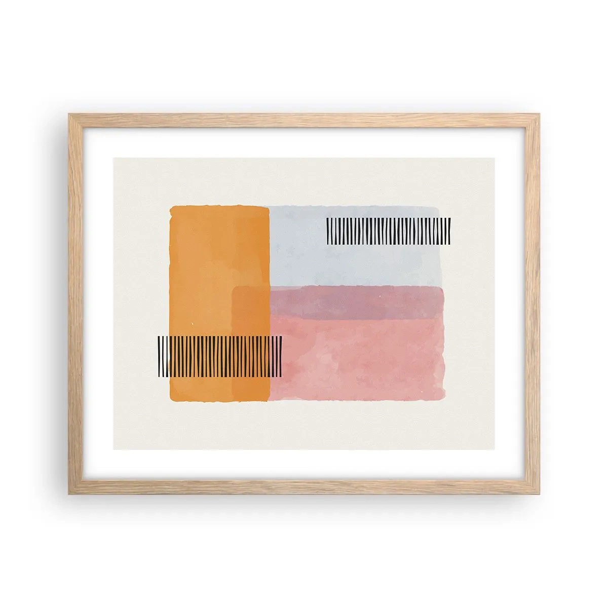 Plakát v rámu světlý dub - Z rohu do rohu - 50x40 cm