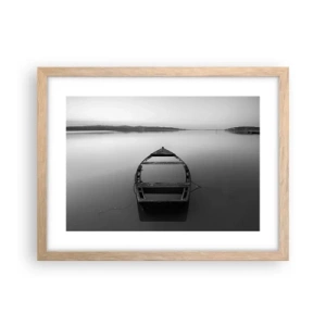 Plakát v rámu světlý dub - Stesk a melancholie - 40x30 cm
