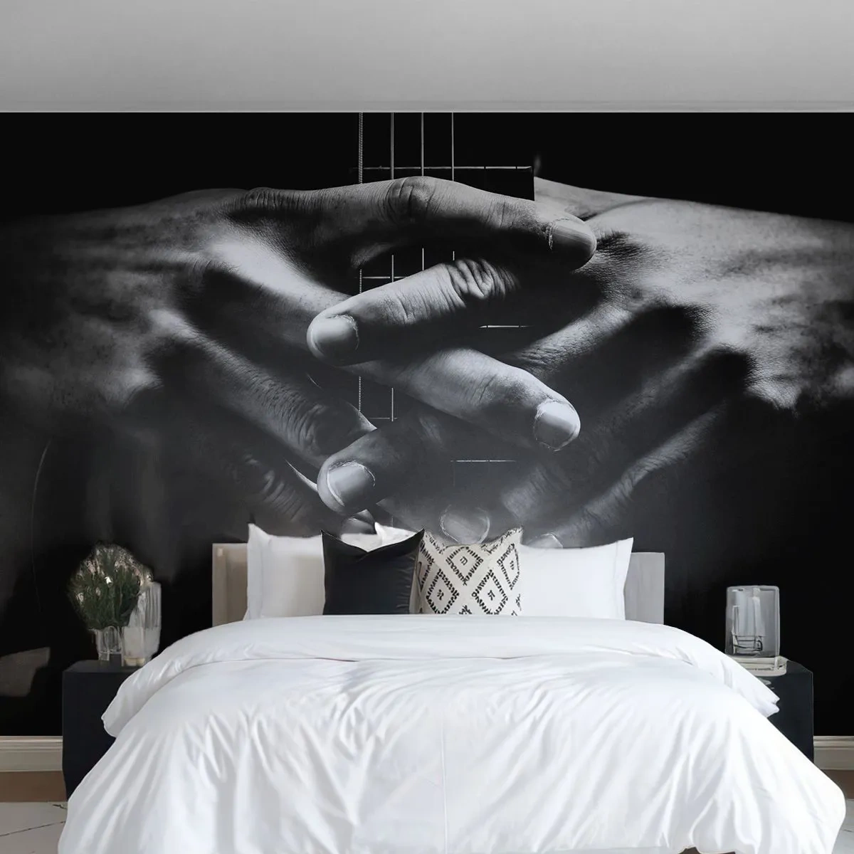 Fototapeta Premium Canvas - Umělcova modlitba - Kytarista, Hudebník, Kytara - 200x140 cm