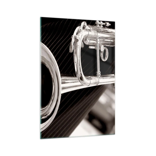 Obraz na skle - Hudební cestování do 30. let - 70x100 cm