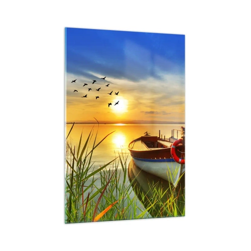 Obraz na skle - Kormoráni už odlétají - 70x100 cm