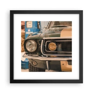 Plakát v černém rámu - Setkání s legendou - 30x30 cm