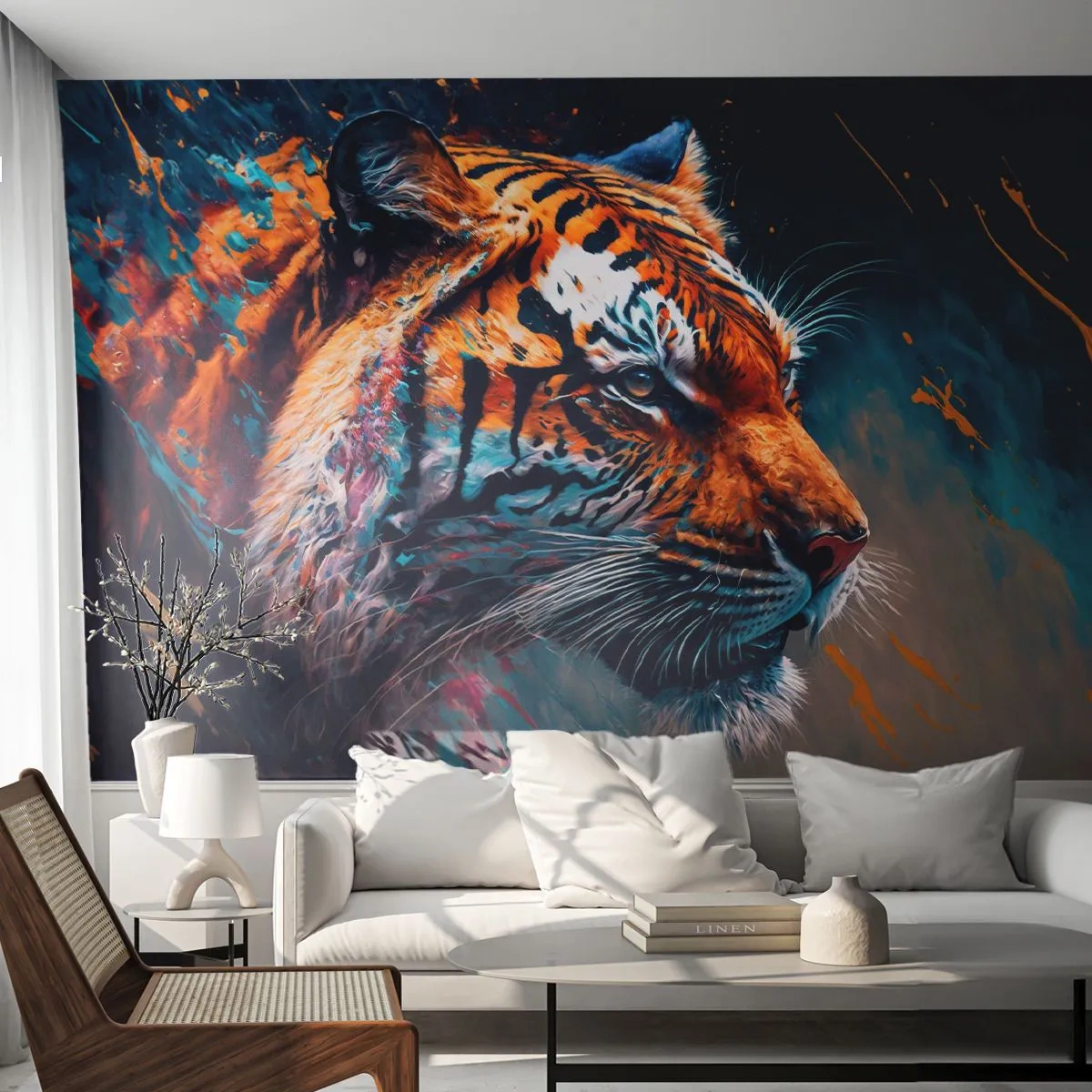 Fototapeta Standard Eco - Divoká krása - Tygr, Barvitý, Zvíře - 350x256 cm