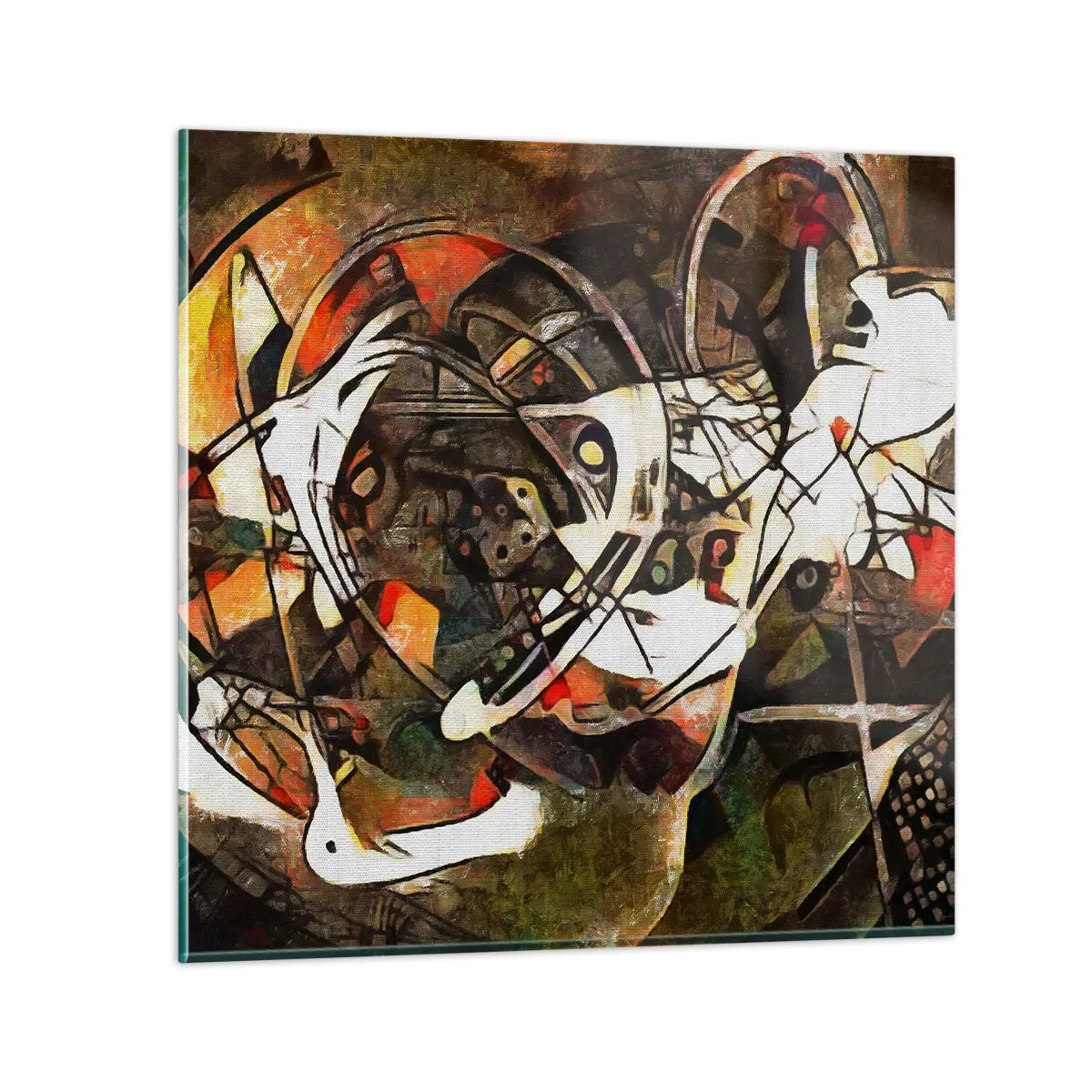 Obraz na skle - Slyšíš pohyb? - 70x70 cm