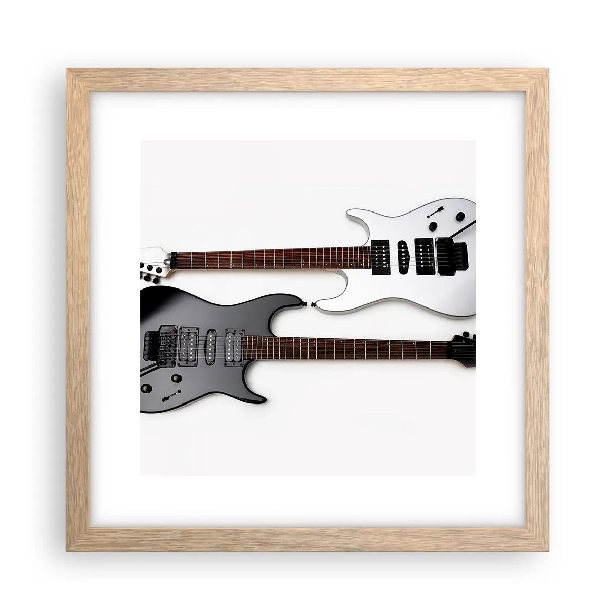 Plakát v rámu světlý dub - Harmonie tvarů - 30x30 cm