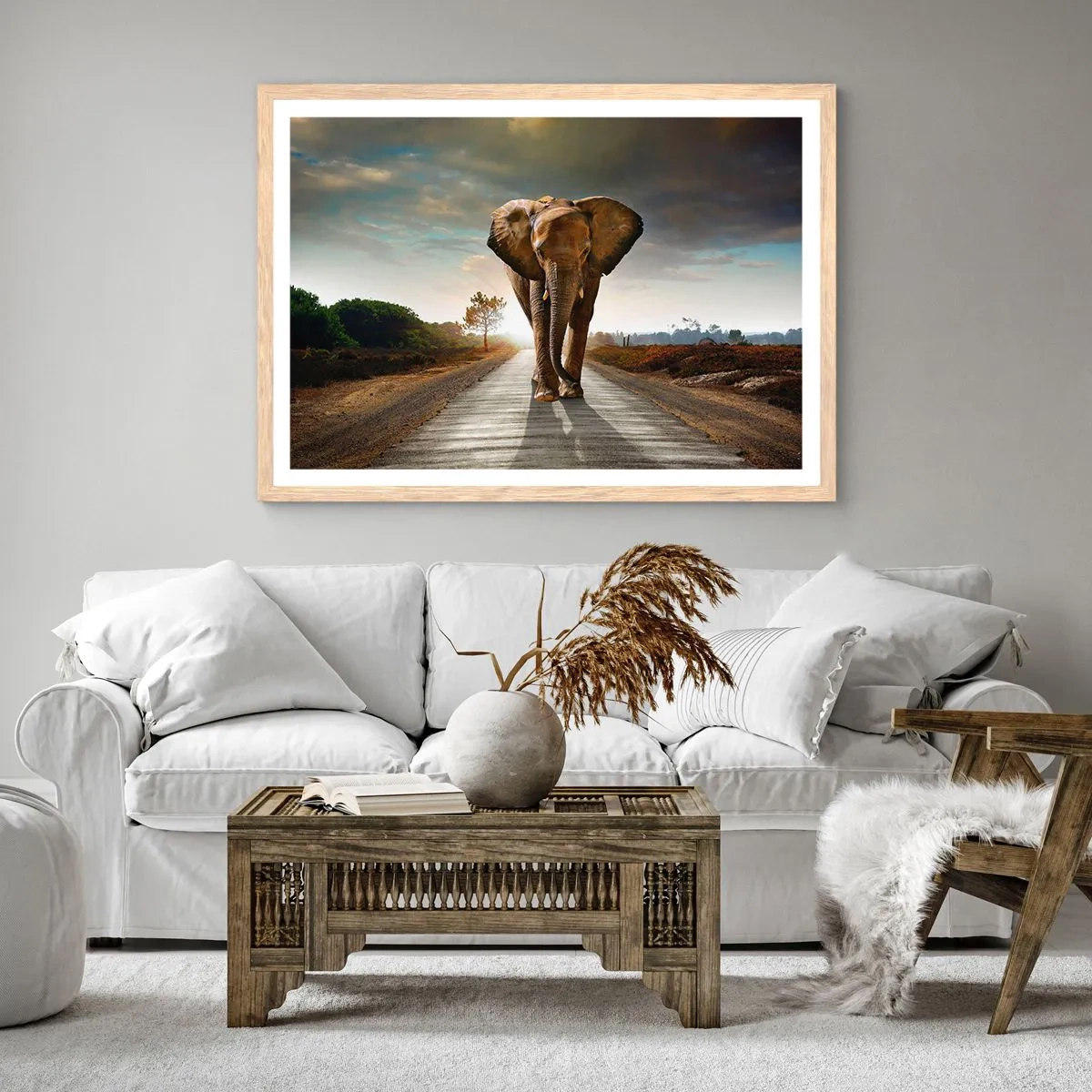 Plakát v rámu světlý dub - A vůbec ne ve skladu porcelánu - 50x40 cm