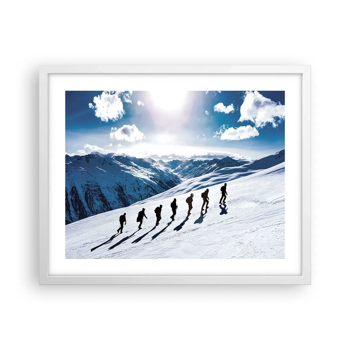 Plakát v bílém rámu - Tým dobývatelů - 50x40 cm