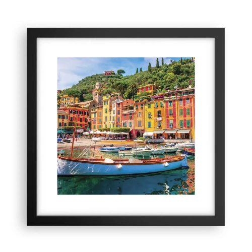 Plakát v černém rámu - Italské dopoledne - 30x30 cm
