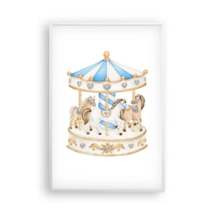 Plakát v bílém rámu - Sladké dětství - 61x91 cm