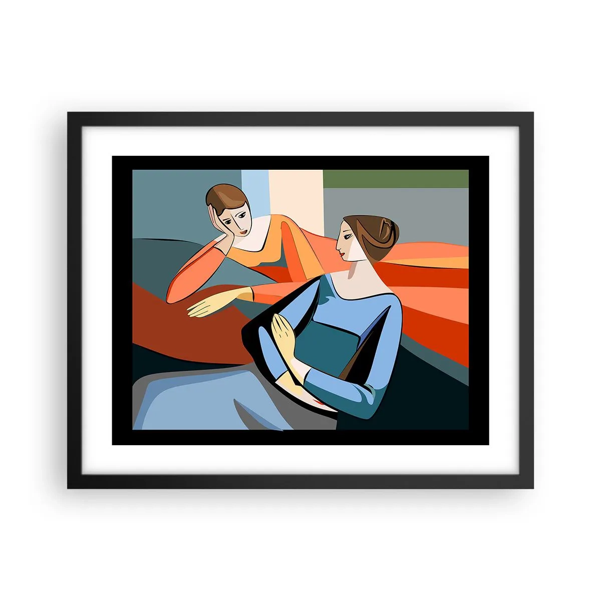 Plakát v černém rámu - Chvíle svěření - 50x40 cm