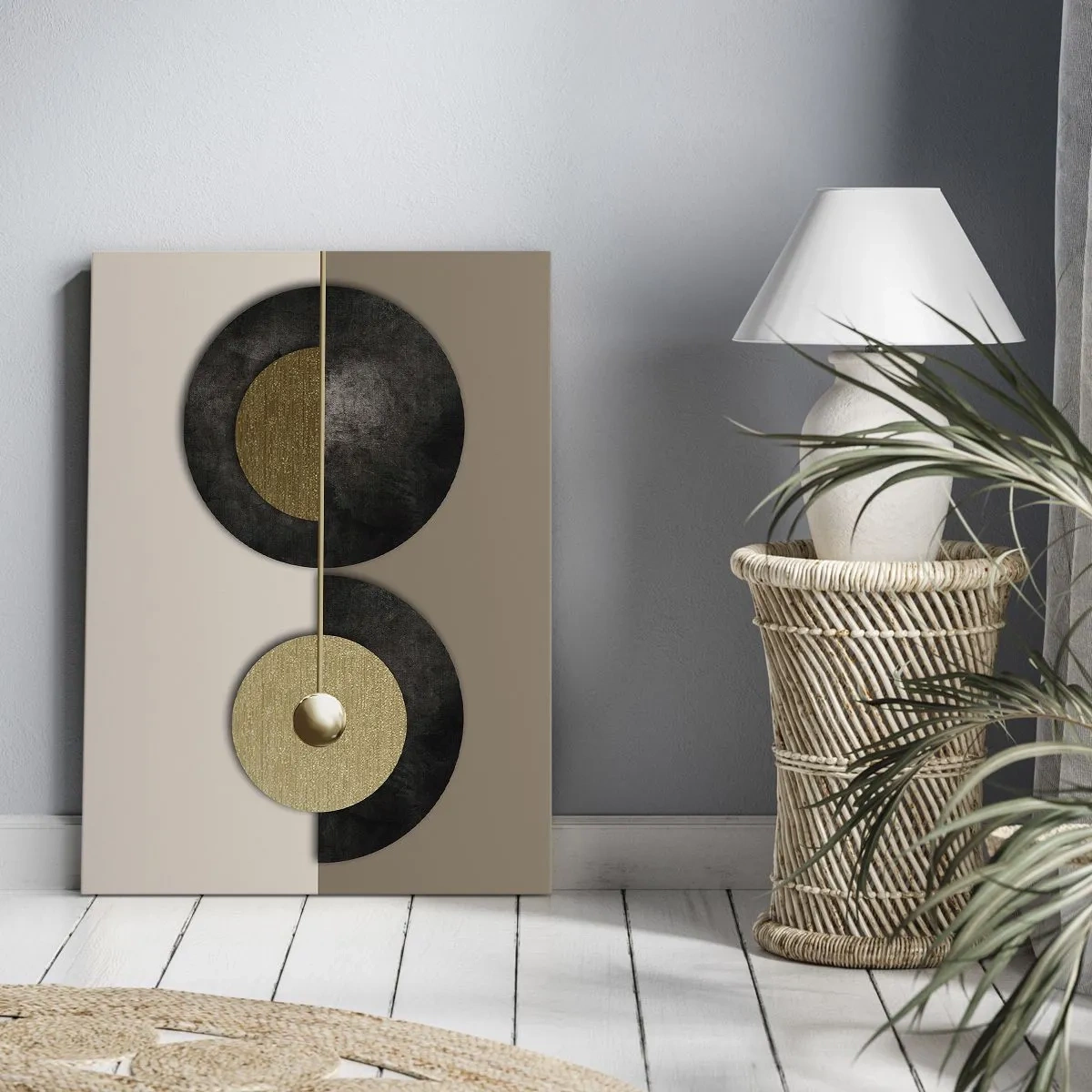 Obraz na plátně - Variace kolem kruhu - 70x100 cm