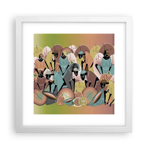 Plakát v bílém rámu - Blíží se velký svátek - 30x30 cm