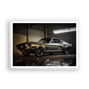 Plakát v bílém rámu - Návrat do minulosti - 100x70 cm