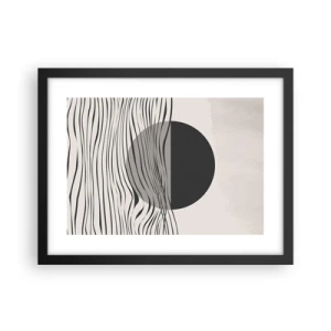 Plakát v černém rámu - Poloviční kompozice - 40x30 cm