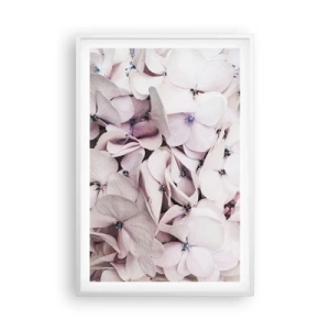 Plakát v bílém rámu - V záplavě květin - 61x91 cm