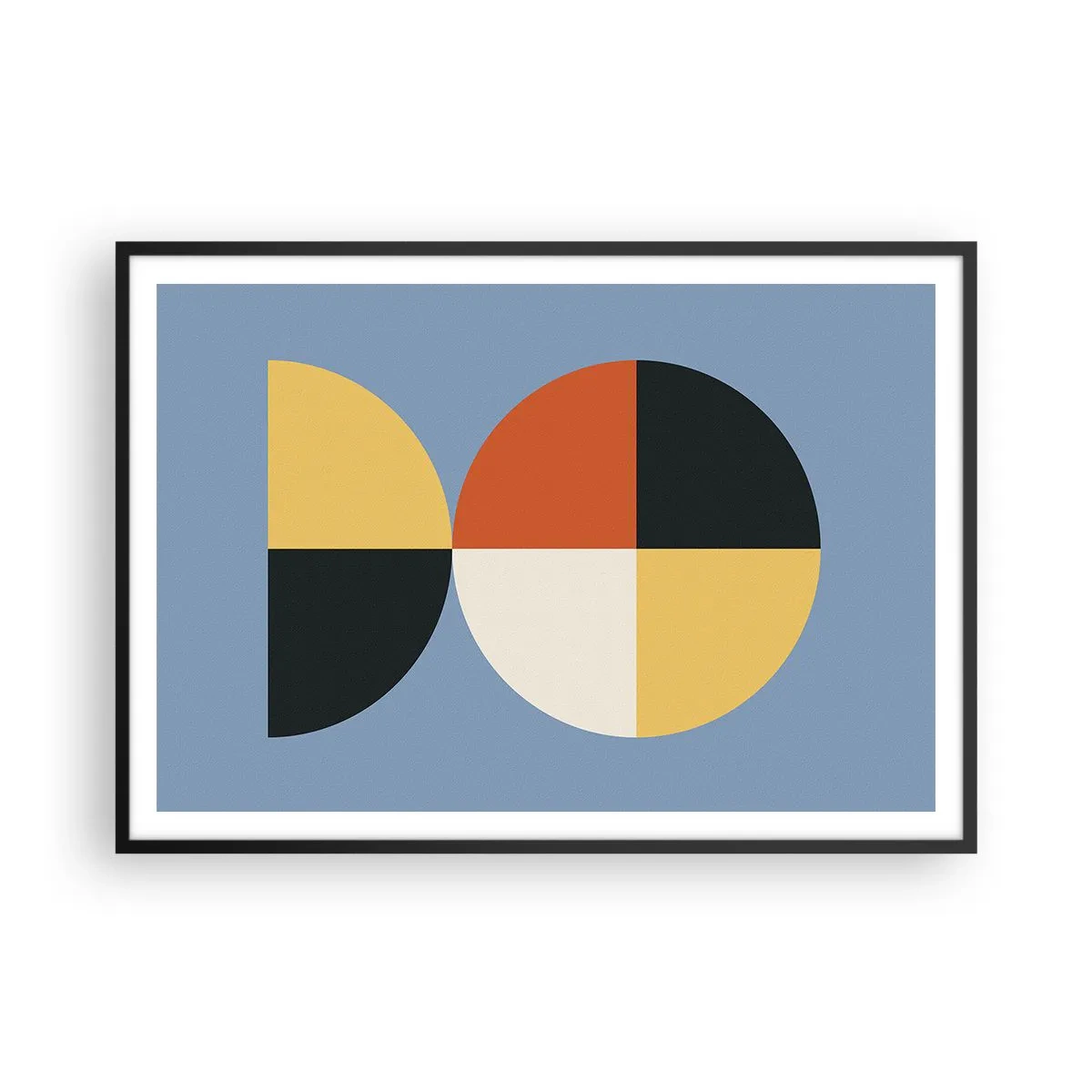 Plakát v černém rámu - Koukej a počítej - 100x70 cm