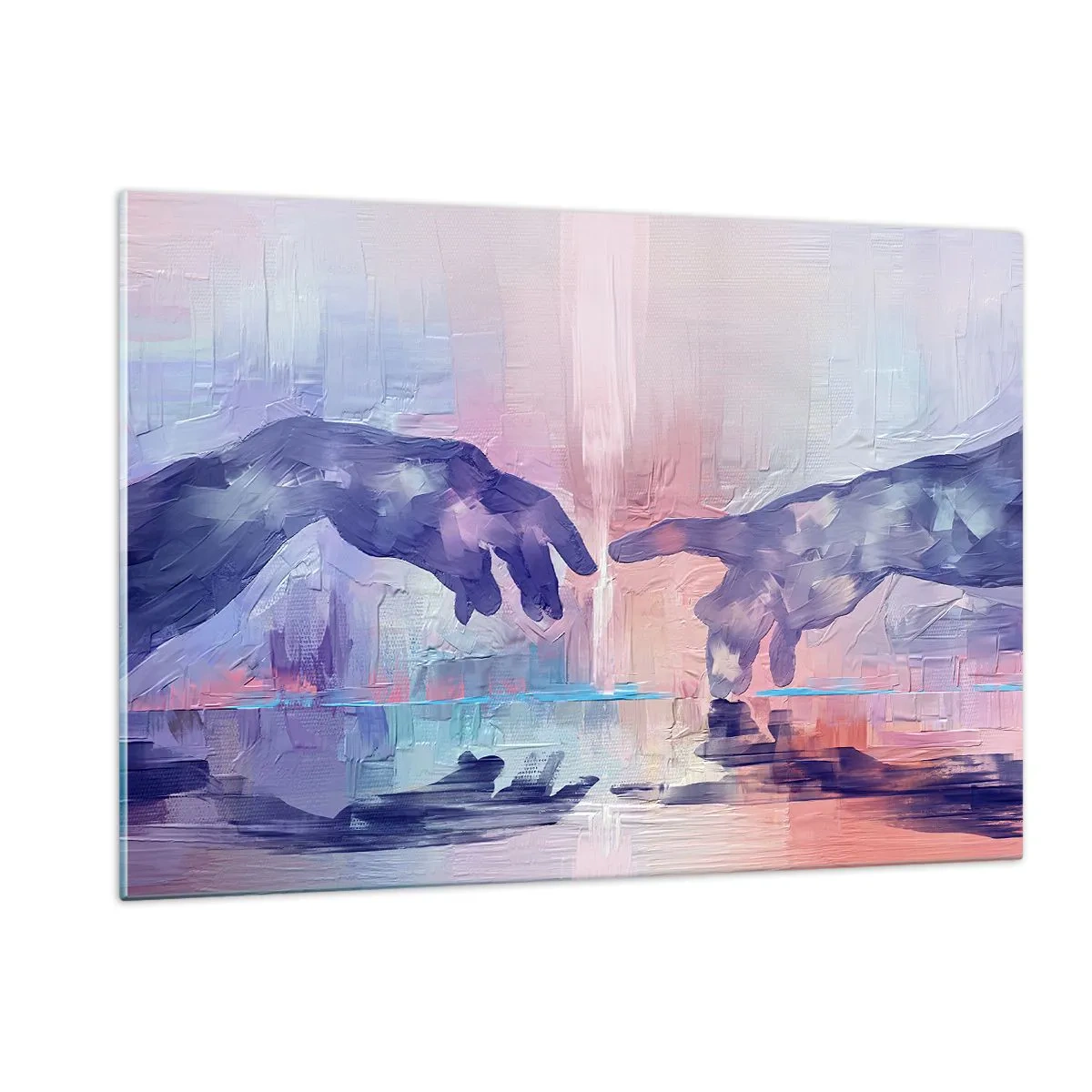 Obraz na skle - Božská jiskra života - 120x80 cm