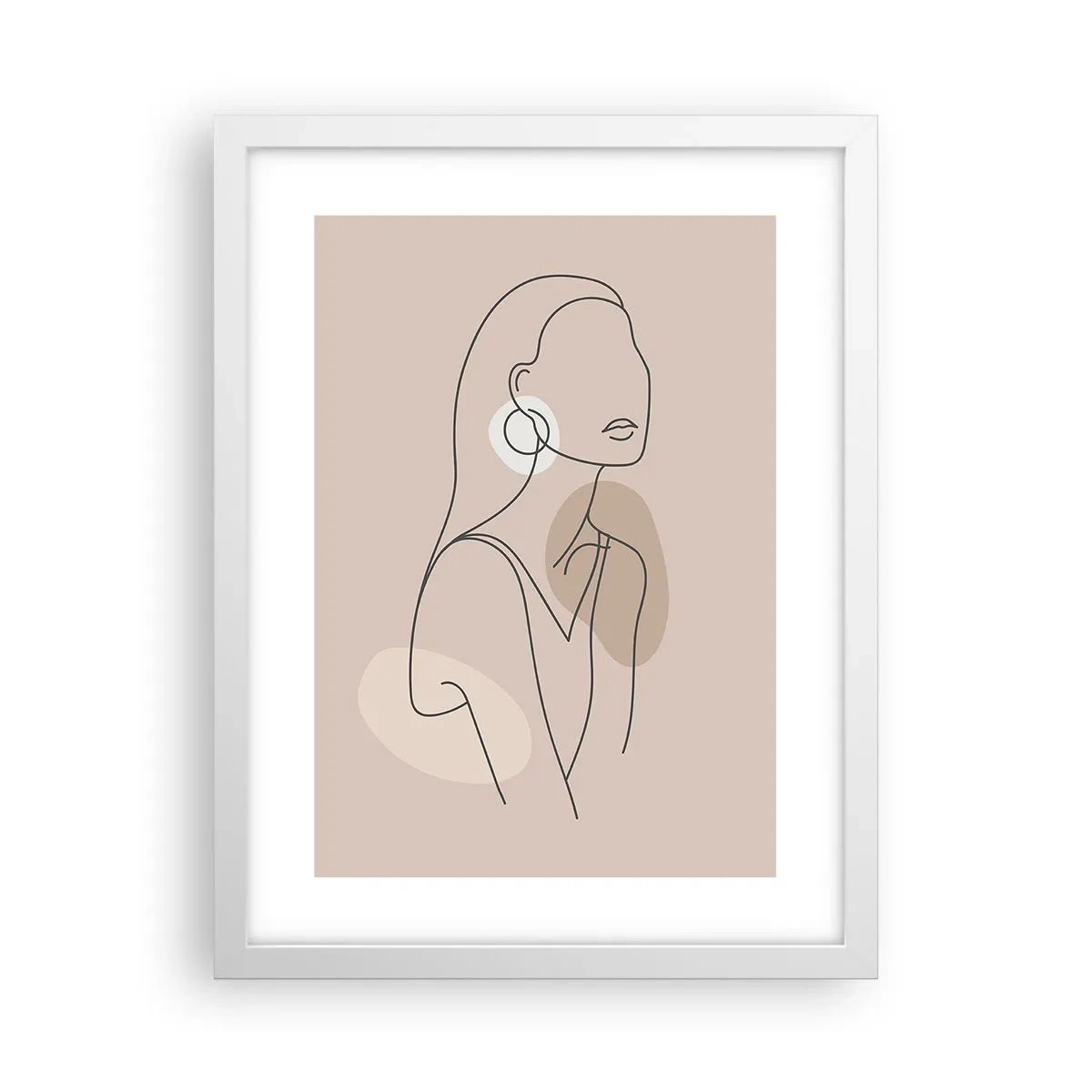 Plakát v bílém rámu - Dívčí ikona - 30x40 cm