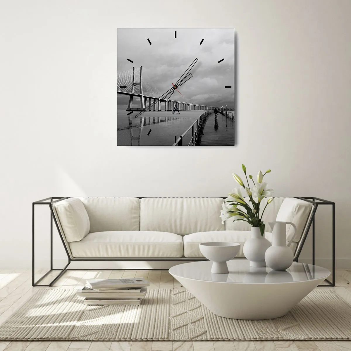 Nástěnné hodiny - Každému, co mu patří - 40x40 cm