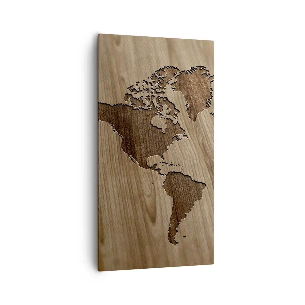 Obraz na plátně - Svět podaný na stole - 55x100 cm