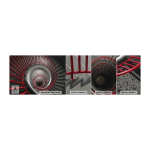 Fototapeta Vzorek Standard Eco - Architektonické hry - Architektura, Schody, Průmyslový - 100x30 cm