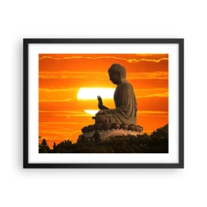 Plakát v černém rámu - Bez strachu ze světa - 50x40 cm