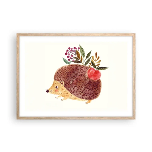 Plakát v rámu světlý dub - A už mě máš rád - 70x50 cm