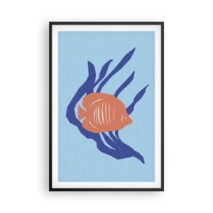 Plakát v černém rámu - Obyvatelka korálových vod - 61x91 cm