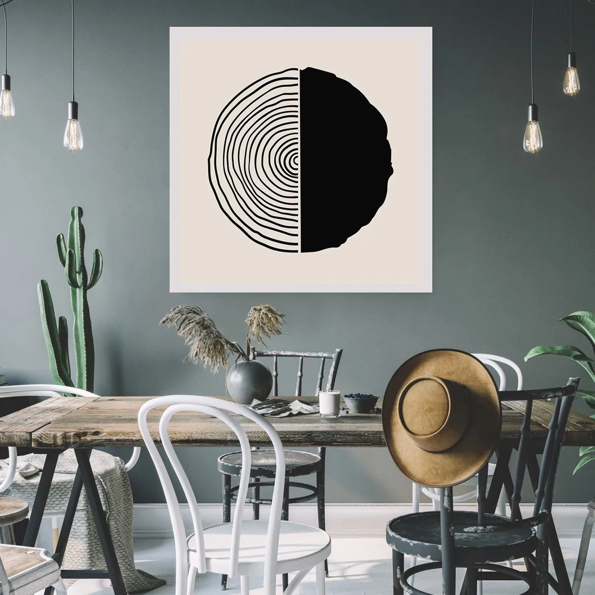 Plakát - Půl na půl - 60x60 cm