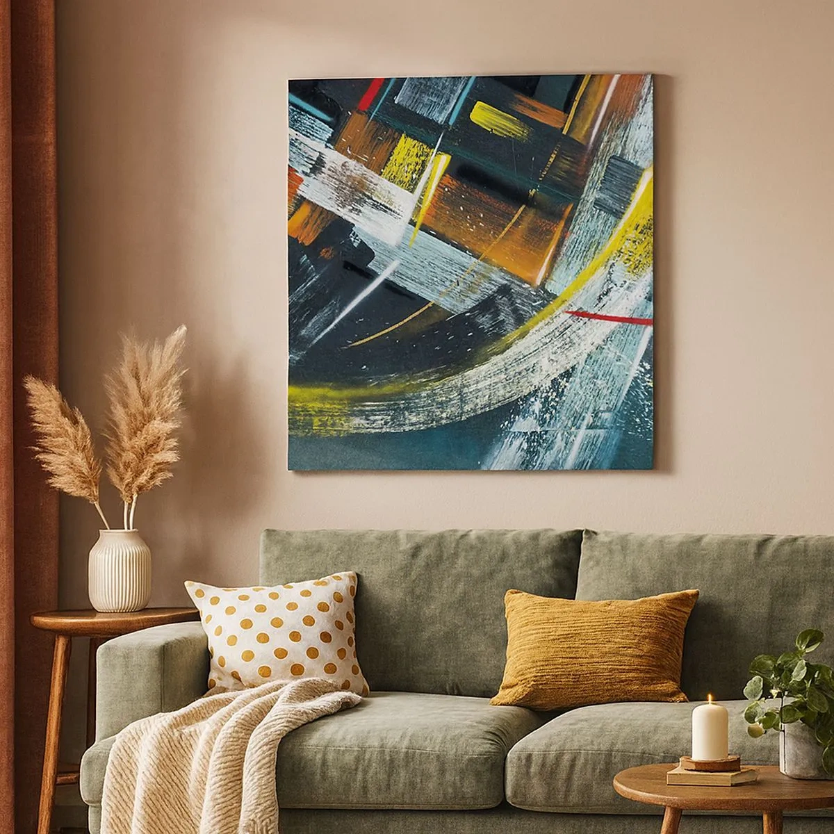 Obraz na plátně - Energie pohybu - 30x30 cm