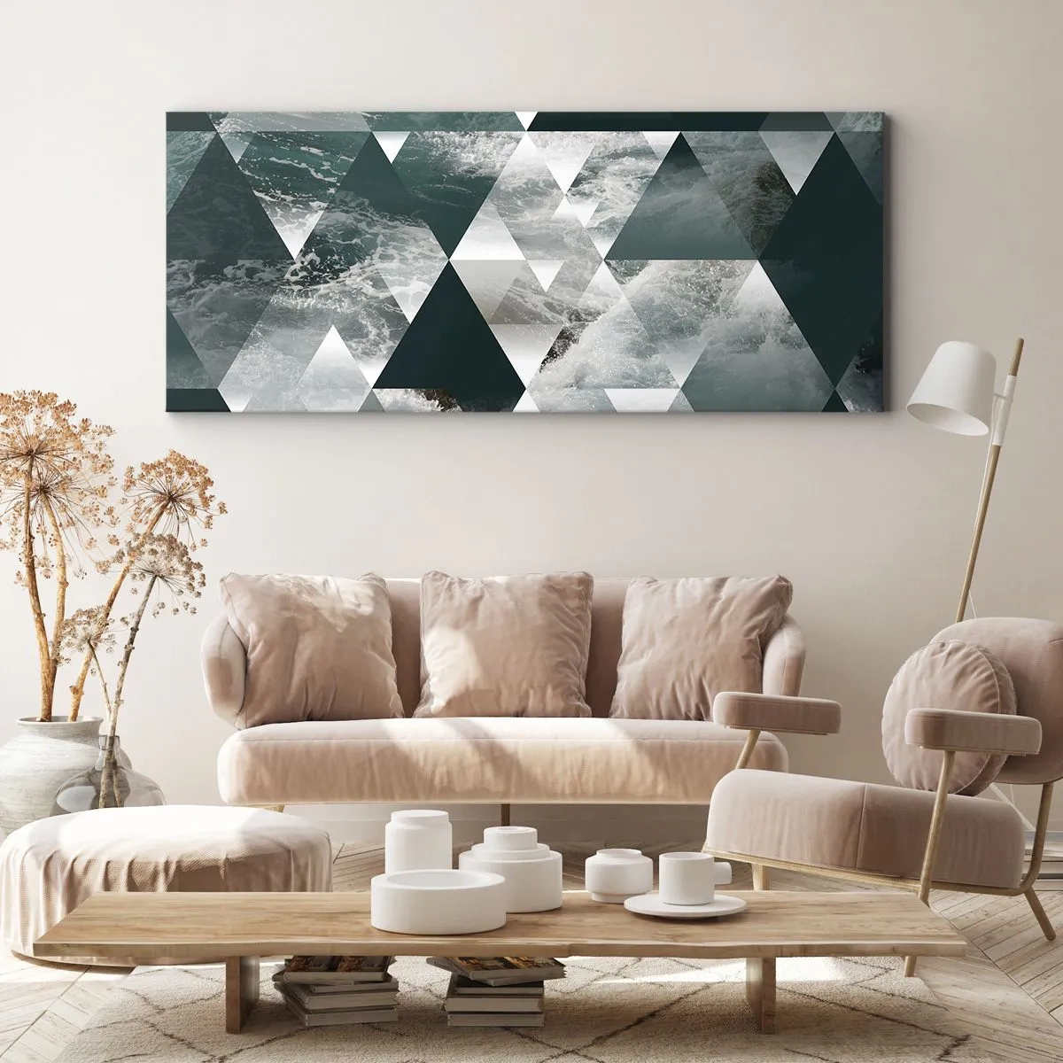 Obraz na plátně - Křišťálová perspektiva - 90x30 cm