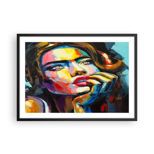 Plakát v černém rámu - Sny, jak ptáci letí oblohou - 70x50 cm