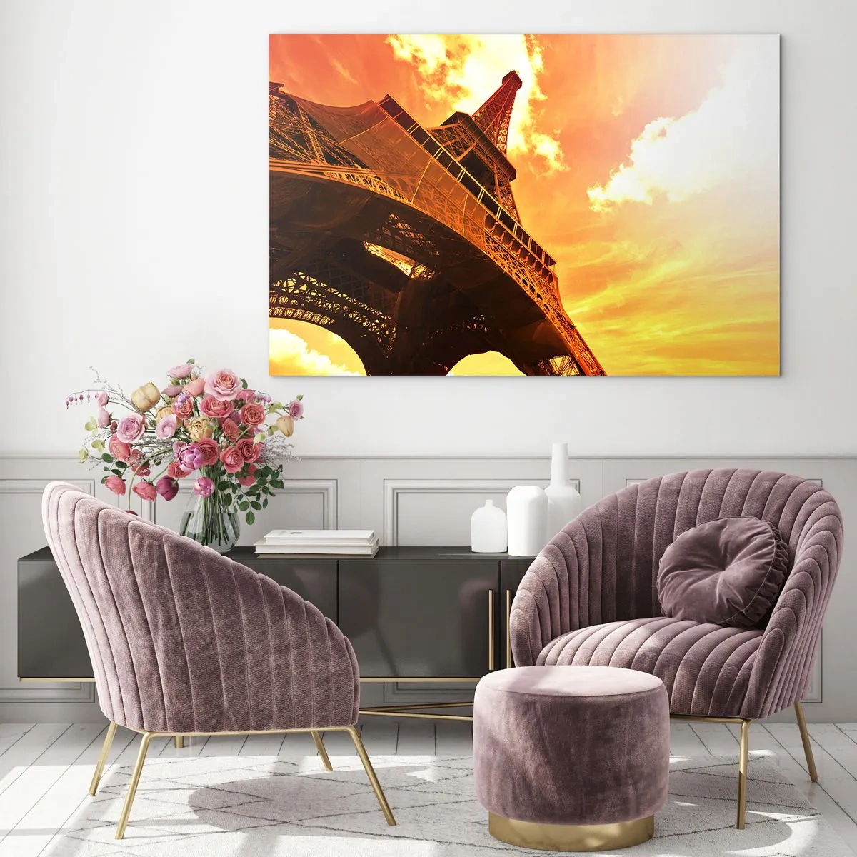 Obraz na skle - Monumentální, protože je pozlacená sluncem - 120x80 cm