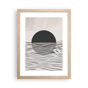 Plakát v rámu světlý dub - Poloviční kompozice - 30x40 cm