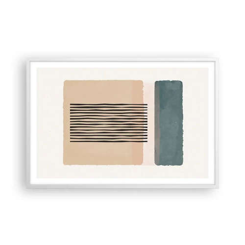 Plakát v bílém rámu - Všechno v pořádku - 91x61 cm