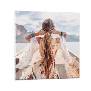 Obraz na skle - Na cestě ke štěstí - 70x70 cm