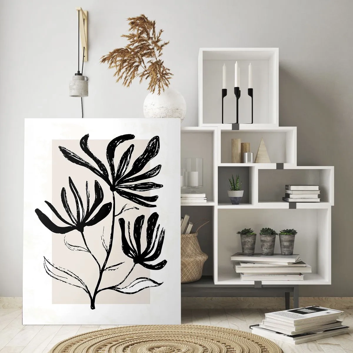 Obraz na skle - Náčrtek pro herbář - 50x70 cm