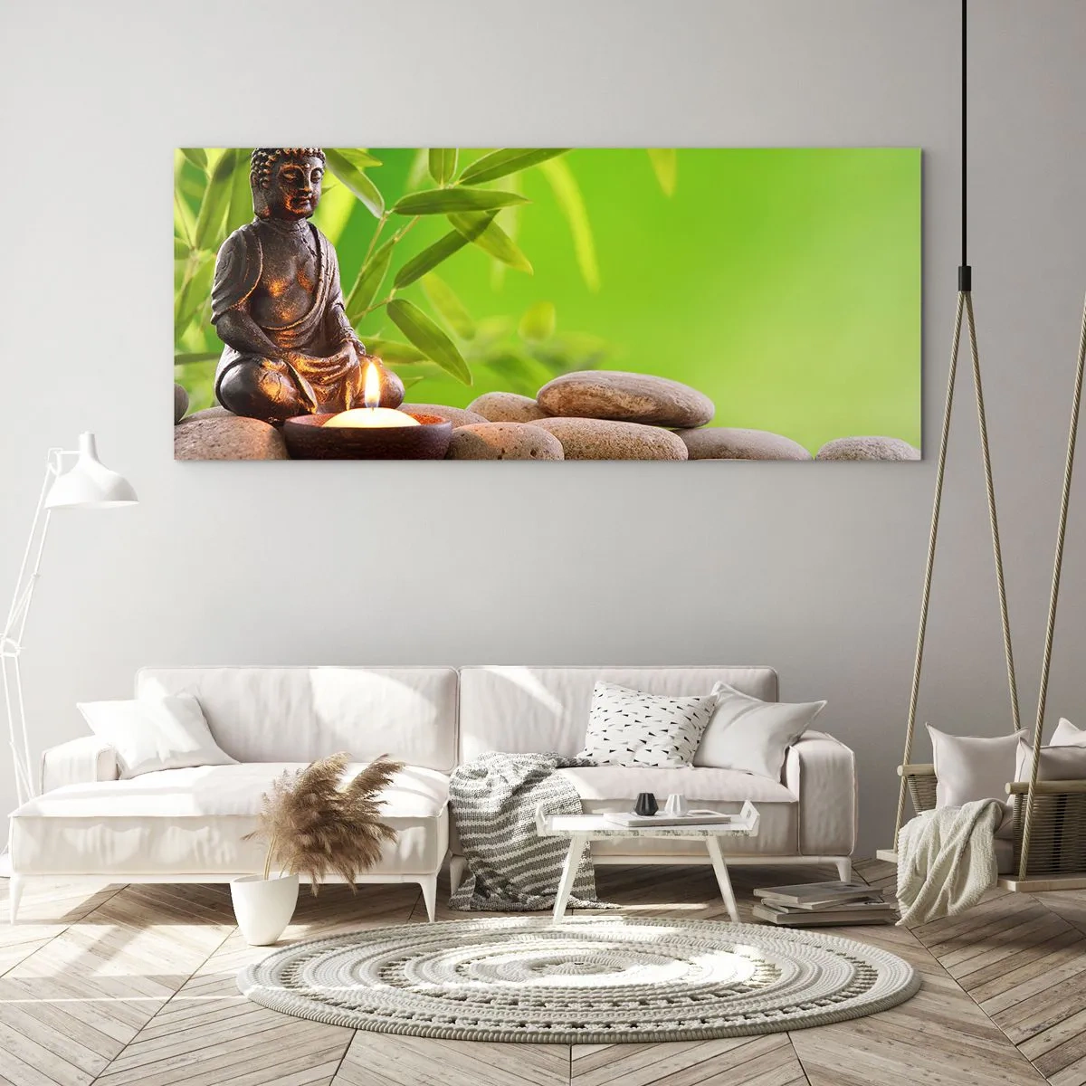 Obraz na skle - Život je krásný - 100x40 cm