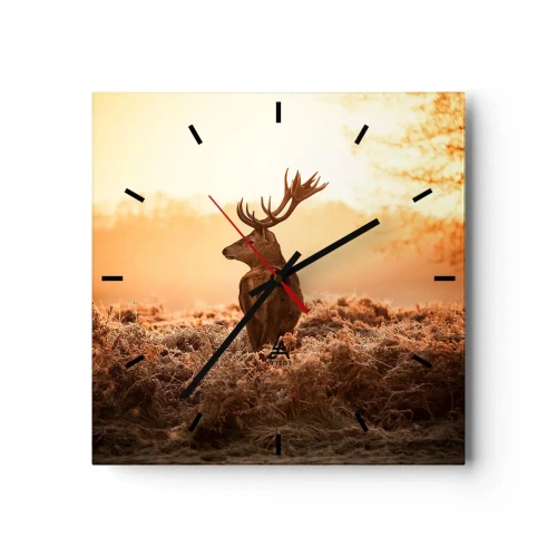 Nástěnné hodiny - Pán na panství - 40x40 cm