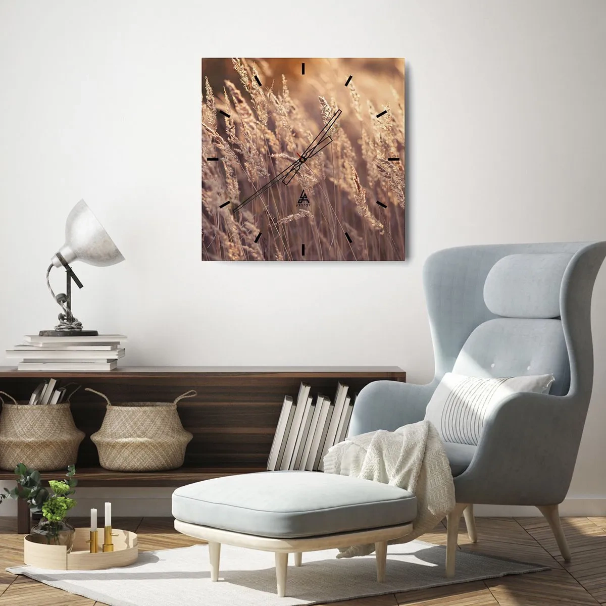 Nástěnné hodiny - Připraveni přivítat podzim - 30x30 cm