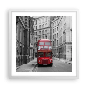 Plakát v bílém rámu - Všednost nemusí být šedá - 50x50 cm