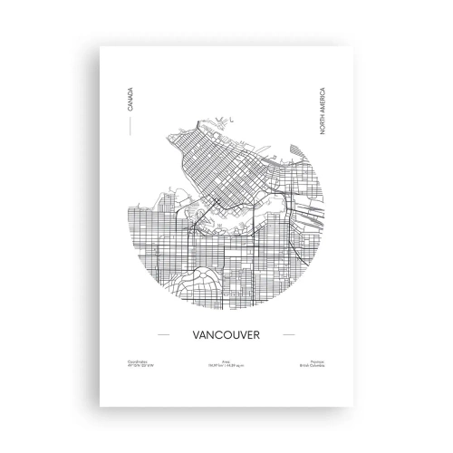 Plakát - Anatomie Vancouveru - 70x100 cm