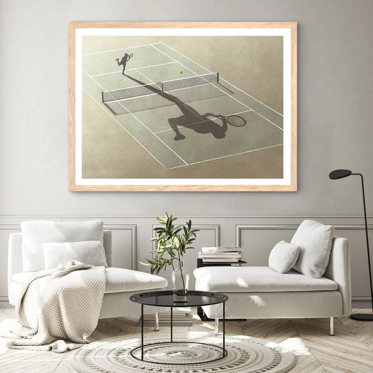 Plakát v rámu světlý dub - Dobývání sama sebe - 70x50 cm