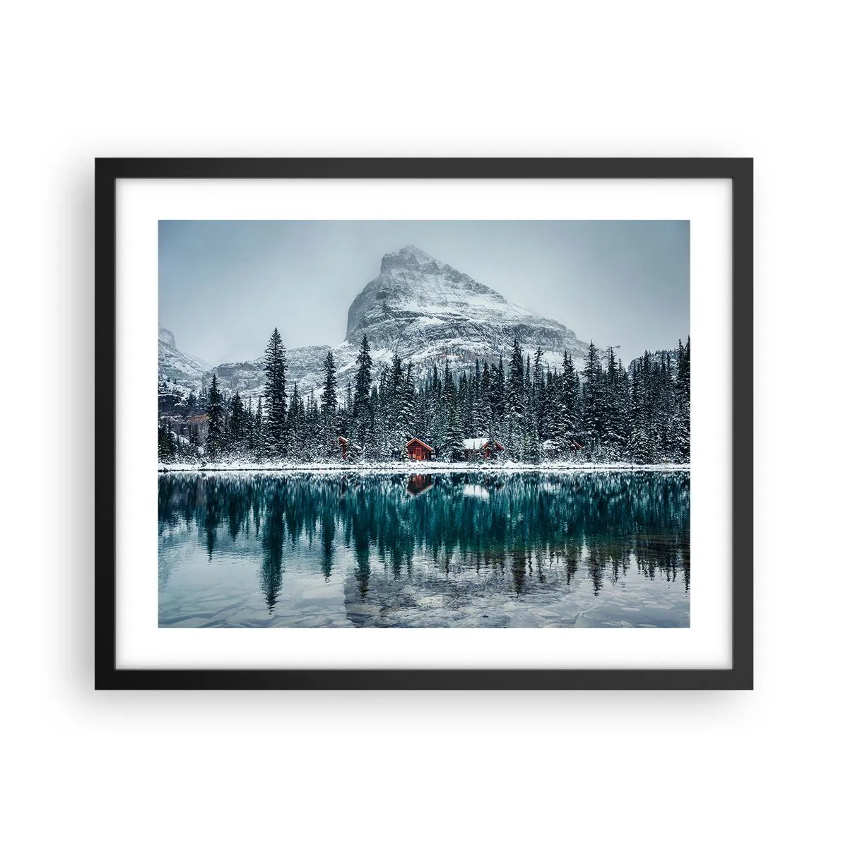 Plakát v černém rámu - Kanadské útočiště - 50x40 cm