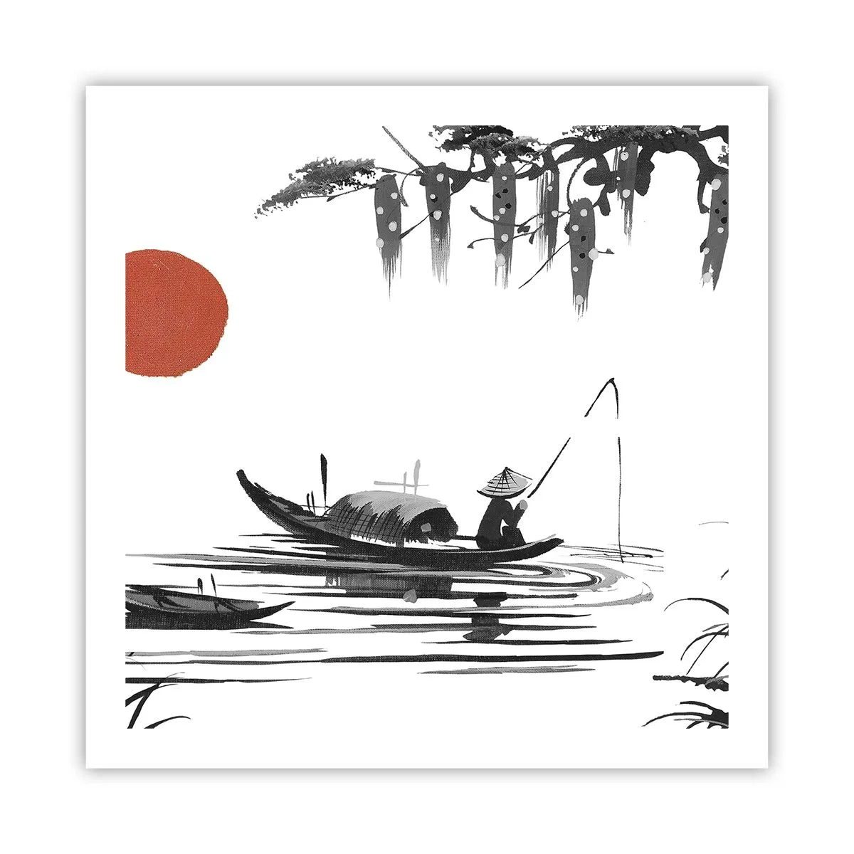Plakát - Asijské odpoledne - 60x60 cm