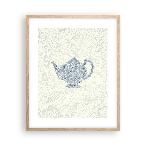 Plakát v rámu světlý dub - Čajové kouzlo - 40x50 cm