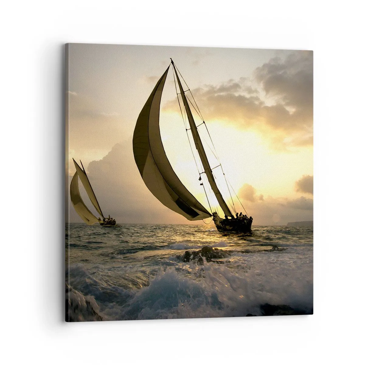 Obraz na plátně - S větrem a proti větru - 70x70 cm