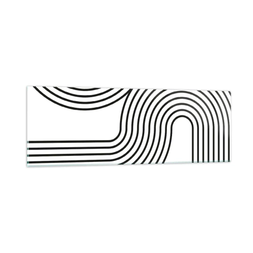 Obraz na skle - V zatáčce - 90x30 cm