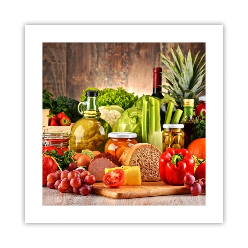 Plakát - Uzené, pečené, marinované - 40x40 cm